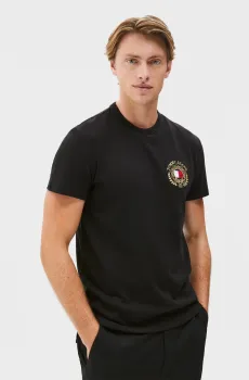 Мужская черная футболка TJM REG TOMMY CREST TEE Черный XL Tommy Jeans DM0DM20361