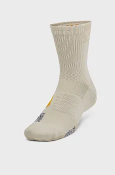 Бежевые носки UA  AD Playmaker 1pk Mid Бежевый 47.5-50.5 Under Armour 1376229-289