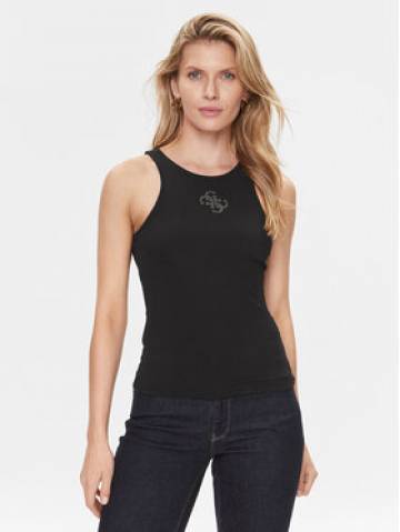 Guess Топ W4RP43 KAZH2 Чорний Slim Fit Guess Топ W4RP43 KAZH2 Чорний Slim Fit