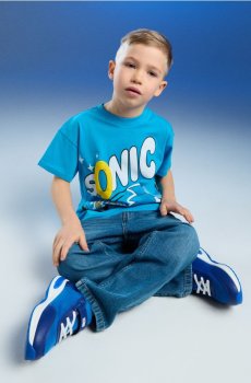 Кросівки зі світлодіодною LED-підошвою Sonic the Hedgehog - синій