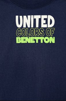 Детская хлопковая футболка United Colors of Benetton