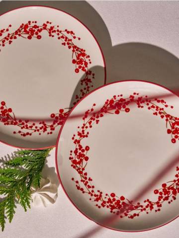 Тарілки, 2 шт. - червоний