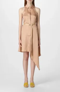 Женское персиковое платье D-TRISA Оранжевый 40 Diesel A10327 0EKAB