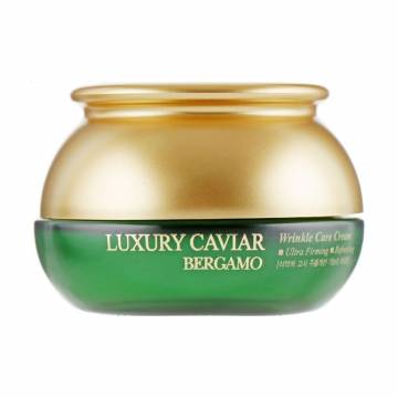 Высокоинтенсивный крем для лица Bergamo Luxury Caviar Wrinkle Care Cream от морщин, с черной икрой и гиалуроновой кислотой, 50 г Высокоинтенсивный крем для лица Bergamo Luxury Caviar Wrinkle Care Cream от морщин, с черной икрой и гиалуроновой кислотой, 50 г