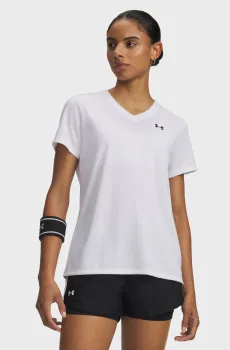 Женская белая футболка Tech SSV- Solid-WHT Белый L Under Armour 1384229-100