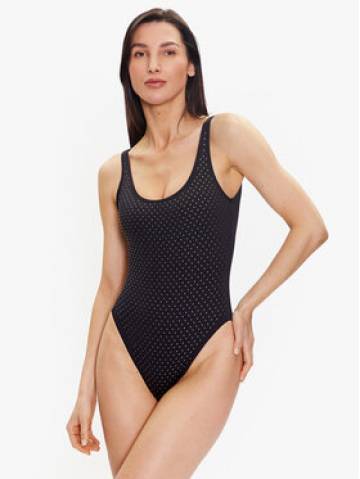 MICHAEL Michael Kors Купальник Glam Deco Scoopneck MM1M396 Чорний MICHAEL Michael Kors Купальник Glam Deco Scoopneck MM1M396 Чорний