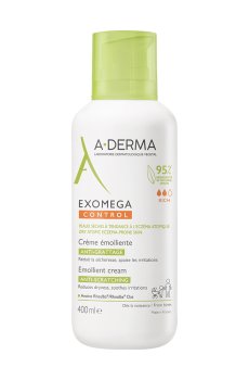 Смягчающий крем-эмолент для лица и тела A-Derma Exomega Control, 400 мл
