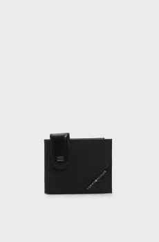 Мужской набор аксессуаров (кошелек, зажим для денег) TH SAFFIANO MINI WALLET & CLIP Черный ONESIZE Tommy Hilfiger AM0AM12791