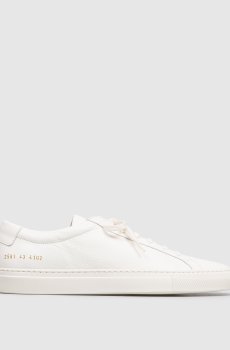 Кожаные кеды Achilles цвета айвори