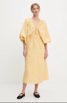 Льняное платье