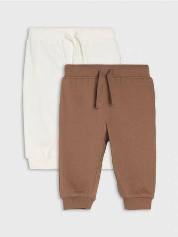 Трикотажні штани, 2 пари - кремовий