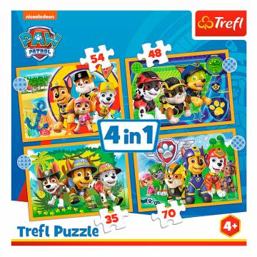 Пазли Trefl Paw Patrol Свято у щенячого патруля 4 в 1 (34395)