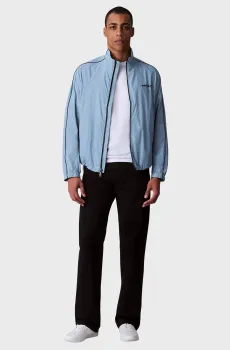 Мужская голубая ветровка LS CRINKLE STAND Голубой M Calvin Klein Jeans LV04RC505G