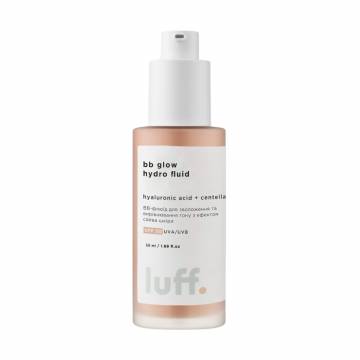 ВВ-флюид для лица Luff BB Glow Hydro Fluid SPF20 UVA/UVB для увлажнения и выравнивания тона с эффектом сияния кожи, 50 мл ВВ-флюид для лица Luff BB Glow Hydro Fluid SPF20 UVA/UVB для увлажнения и выравнивания тона с эффектом сияния кожи, 50 мл