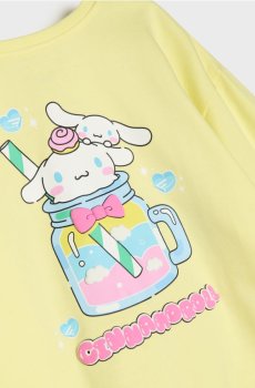 Світшот із круглим вирізом і принтом Cinnamoroll - жовтий