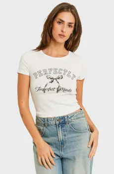 Женская белая футболка Белый M Tally Weijl STSCOIRINA