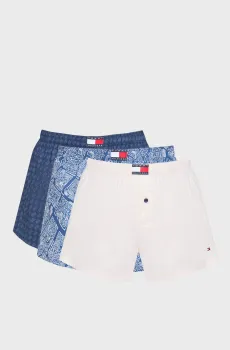 Мужские трусы (3 шт) WOVEN BOXER PRINT Разноцветный S Tommy Hilfiger UM0UM03898