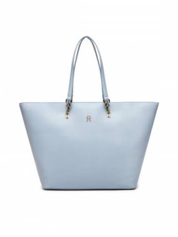 Tommy Hilfiger Сумка Th Refined Tote AW0AW16112 Блакитний