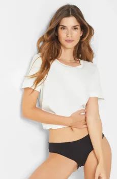 Женские черные трусики-слипы INVISIBLE Черный M Etam 6541363