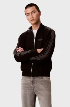 Мужской черный кардиган TECH KNIT TRACK JACKET Черный XL Calvin Klein LV04LE306G