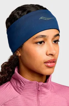 Темно-синяя повязка HURRICANE HEADBAND Синий ONESIZE Saucony SAU800053-NV