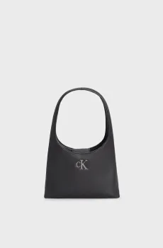 Женская черная сумка MINIMAL MONOGRAM SHOULDER BAG Черный ONESIZE Calvin Klein K60K610843