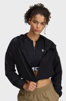 Женская черная ветровка UA Unstoppable Woven HD Jkt Черный S Under Armour 6003590-001