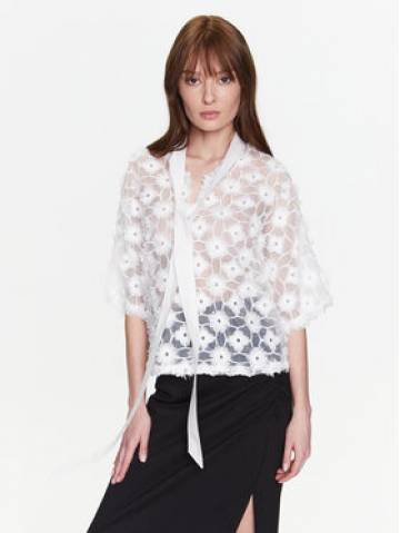 Silvian Heach Блузка GPP23313BL Білий Regular Fit Silvian Heach Блузка GPP23313BL Білий Regular Fit