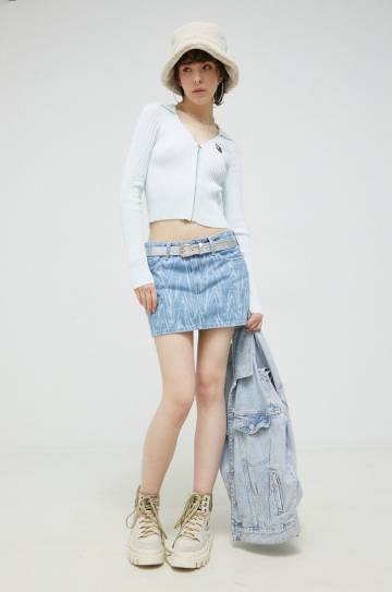 Джинсовая юбка Tommy Jeans mini прямая Джинсовая юбка Tommy Jeans mini прямая
