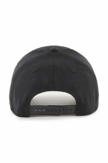 Шерстяная кепка 47 brand MLB Boston Red Sox цвет чёрный с аппликацией BCPTN-CHSMS02WIP-BK46 Шерстяная кепка 47 brand MLB Boston Red Sox цвет чёрный с аппликацией BCPTN-CHSMS02WIP-BK46