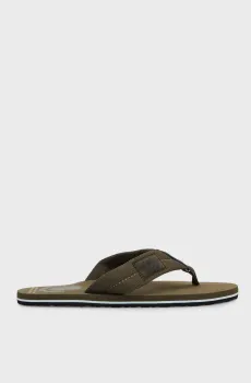 Мужские оливковые вьетнамки BEACH SANDAL Оливковый 41 Tommy Hilfiger FM0FM05804