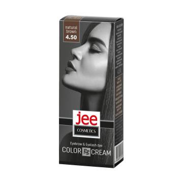Крем-краска для бровей и ресниц Jee Cosmetics Eyebrow & Eyelash Dye Color Cream 4.50 Натуральный русый, 50 мл Крем-краска для бровей и ресниц Jee Cosmetics Eyebrow & Eyelash Dye Color Cream 4.50 Натуральный русый, 50 мл
