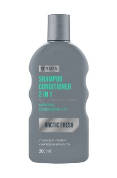 Мужской шампунь-кондиционер для волос Family Doctor For Men Arctic Fresh Shampoo Conditioner 2 In 1, 200 мл
