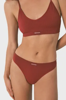 Женские терракотовые трусики Красный S womensecret 5122015