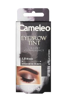 Крем-краска для бровей Delia Cosmetics Cameleo, 1.0 Черный, 15 мл