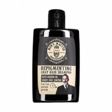 Репигментирующий шампунь Mens Master Smart Gray Control Repigmenting Gray Hair Shampoo для седых волос, 120 мл Репигментирующий шампунь Mens Master Smart Gray Control Repigmenting Gray Hair Shampoo для седых волос, 120 мл