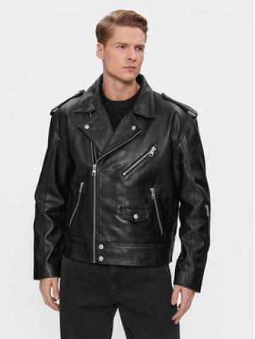 Calvin Klein Jeans Шкіряна куртка J30J323398 Чорний Oversize Calvin Klein Jeans Шкіряна куртка J30J323398 Чорний Oversize
