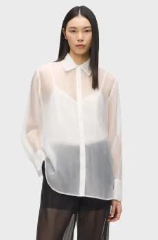 Женская белая блуза ORGANZA Белый 40 Karl Lagerfeld B2W11008