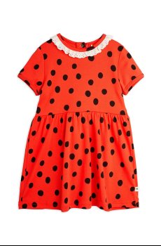Хлопковое детское платье Mini Rodini Dots