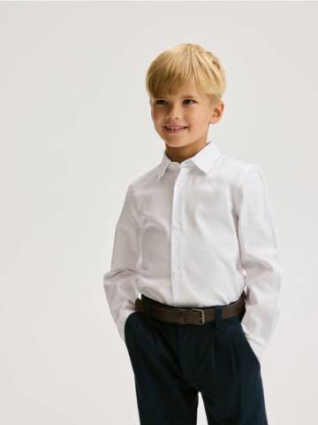 Reserved - Бавовняна сорочка - білий - 867FG-00X