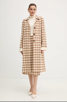 Пальто с добавлением шерсти Luisa Spagnoli