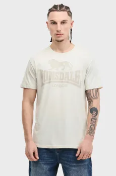 Мужская белая футболка LOGO Белый L Lonsdale 119083