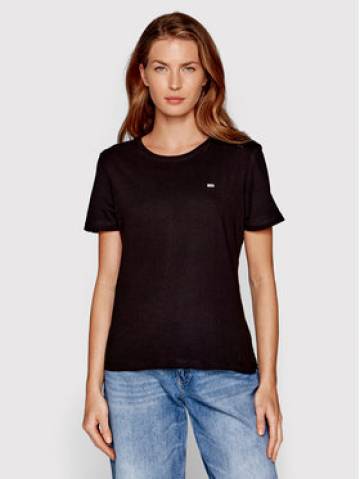 Tommy Jeans Футболка Soft Jersey DW0DW14616 Чорний Regular Fit Tommy Jeans Футболка Soft Jersey DW0DW14616 Чорний Regular Fit