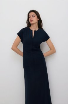 Reserved - Сукня міді - темно-синій - 743HS-59X