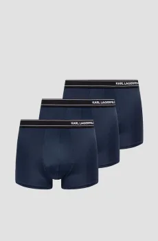 Мужские темно-синие боксеры (3 шт) Синий XL Karl Lagerfeld A1M47084;360