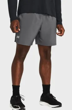 Мужские серые шорты UA LAUNCH 7 SHORTS Серый S Under Armour 1382620-025