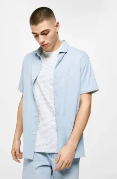 Мужская голубая рубашка Голубой S SPRINGFIELD 345604