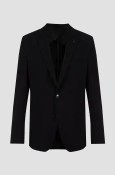 Мужской черный блейзер Черный 58 Karl Lagerfeld 551006.155280;990
