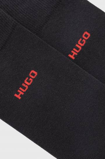 Носки HUGO (2-pack) мужские цвет чёрный Носки HUGO (2-pack) мужские цвет чёрный