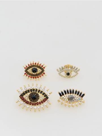 Reserved - Набір брошок - різнобарвний - 440FD-MLC